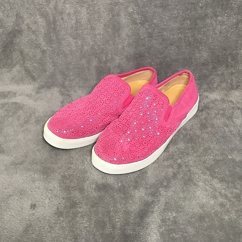 Jack Rogers Pink And Silver Floral Loafers